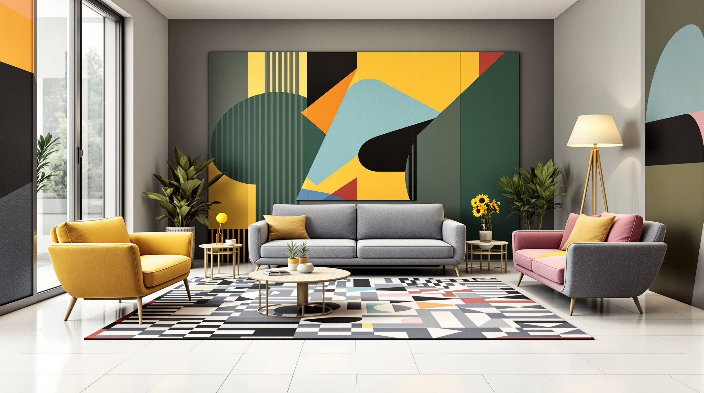 Memphis design tendance intérieur