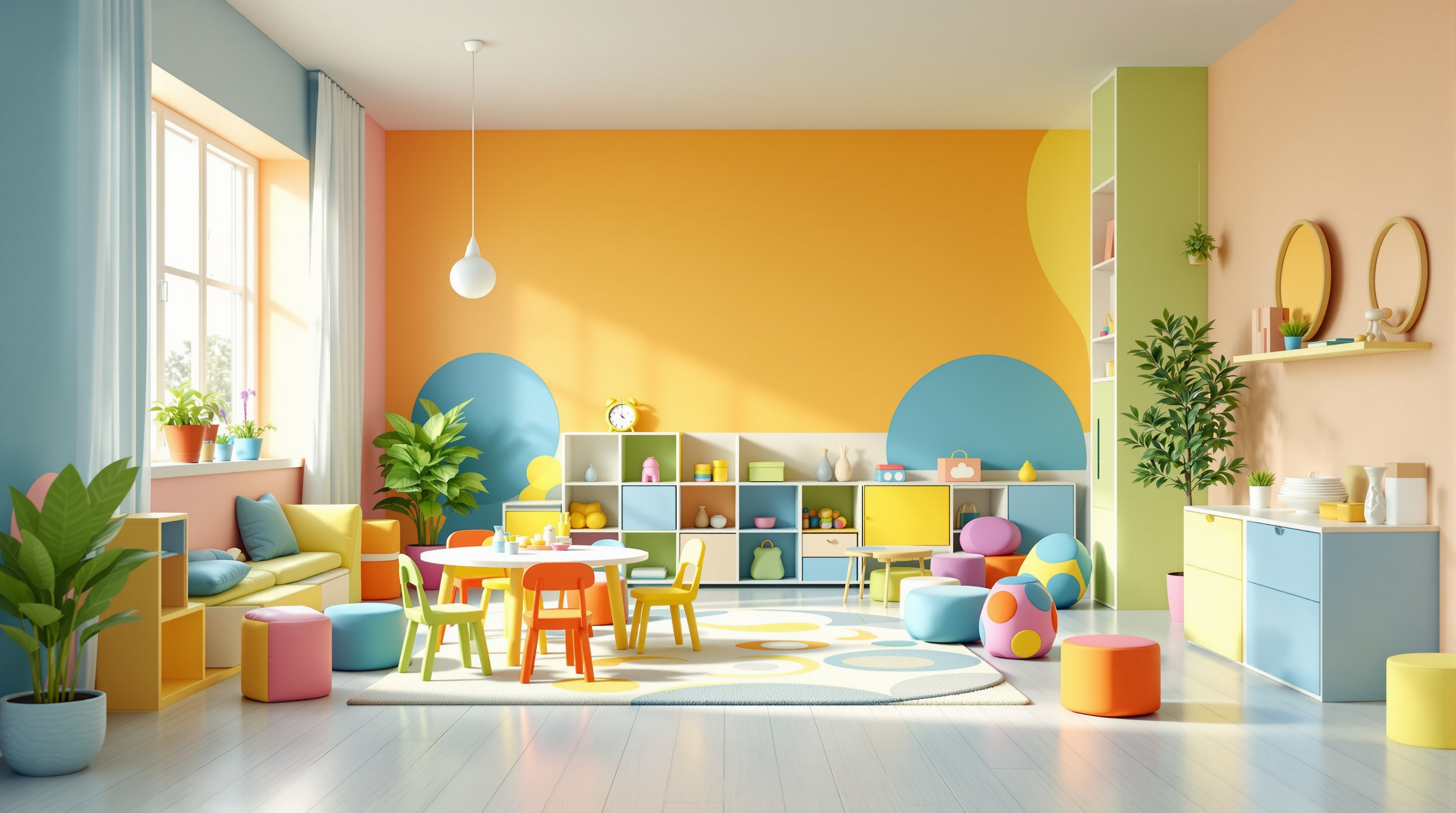 Chambre enfant colorée réalisée par Bee at Home, architecte d'intérieur à Rennes